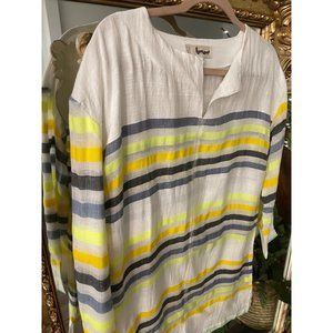 Lemlem NWOT Striped Organic Cotton Dress - Coverup Resort Wear Sz Small